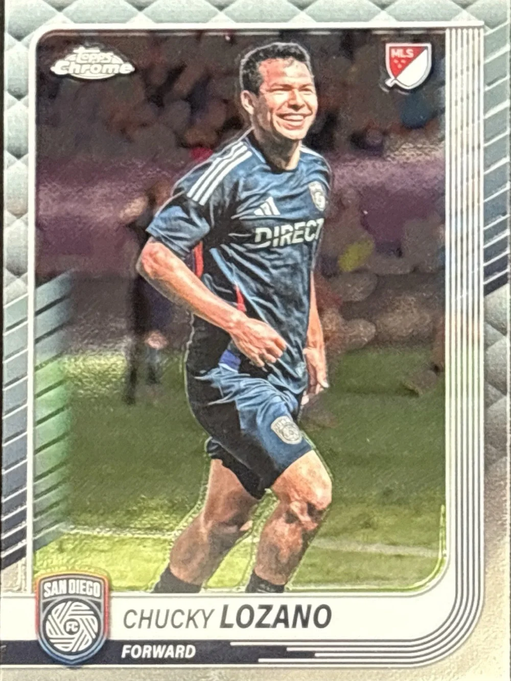Topps Chrome Chucky Lozano Soccer Card